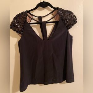 BCBG Maxazria cut-out top